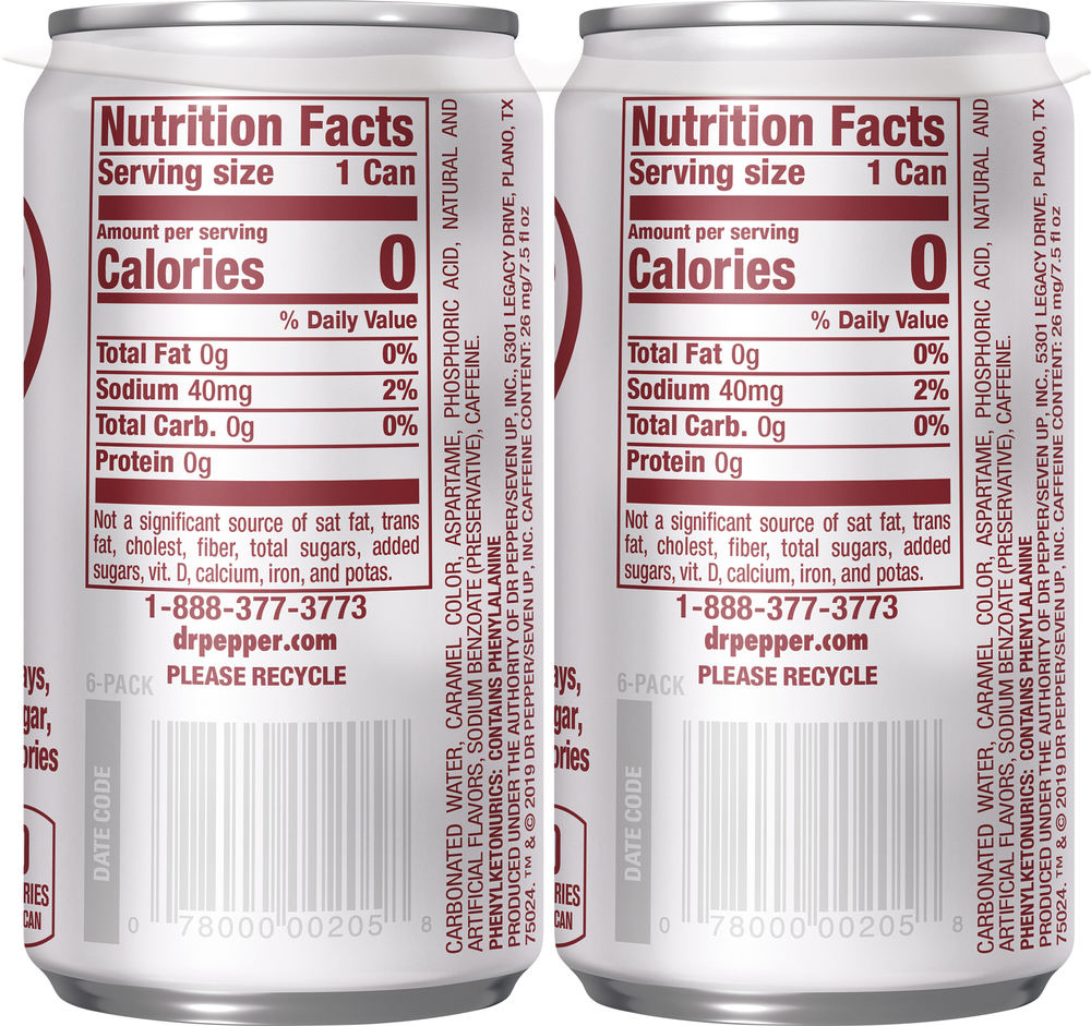 Diet Dr Pepper Caffeine